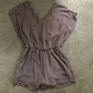Mauve colored romper